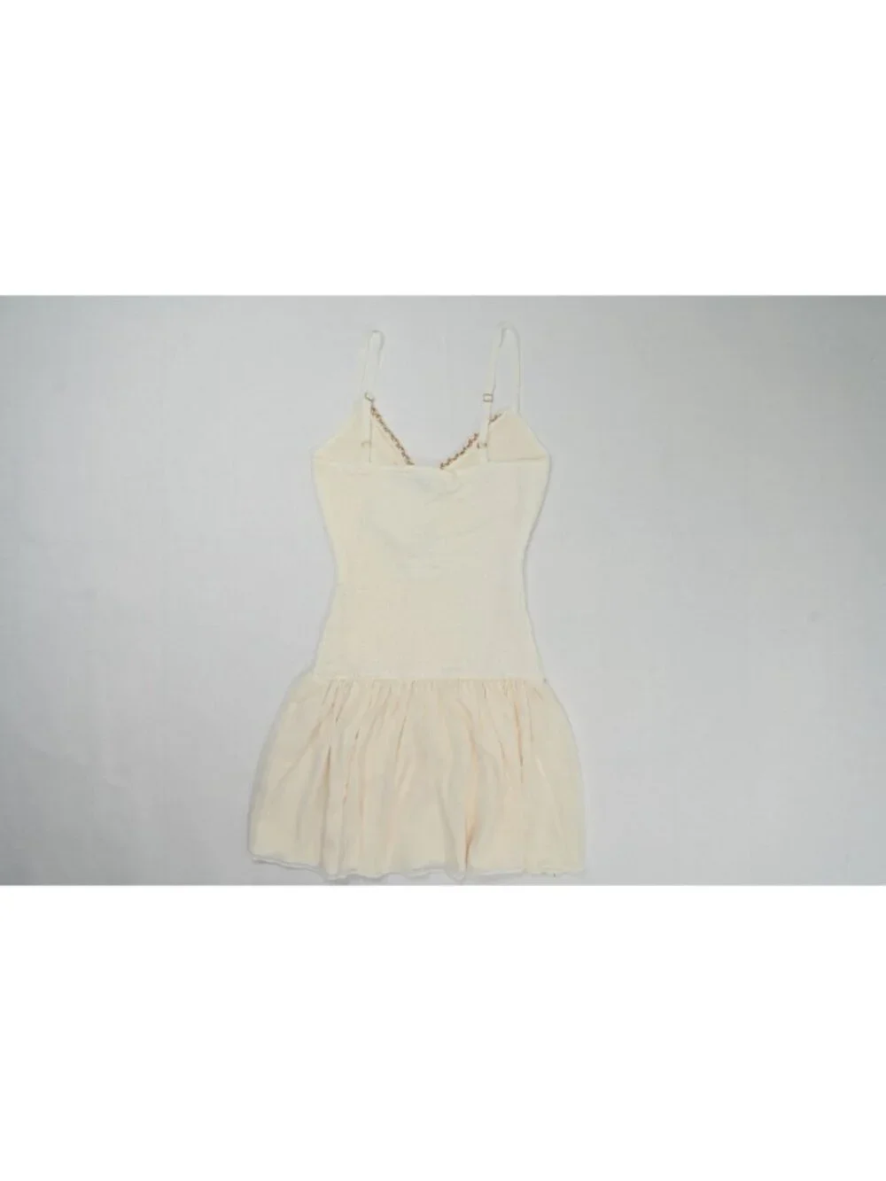 Outcast Boa Mini Dress in Ivory - Picture 2 of 4